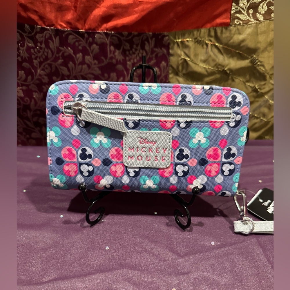 NWT Disney Mickey Mouse Multicolor Wristlet, Wallet